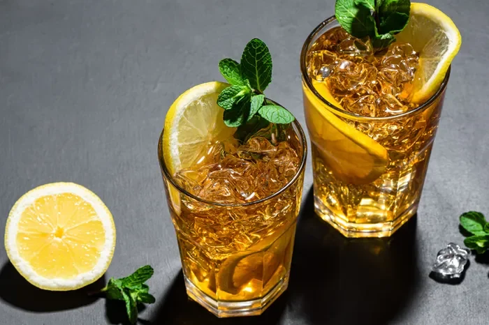 Ginger lemon iced tea