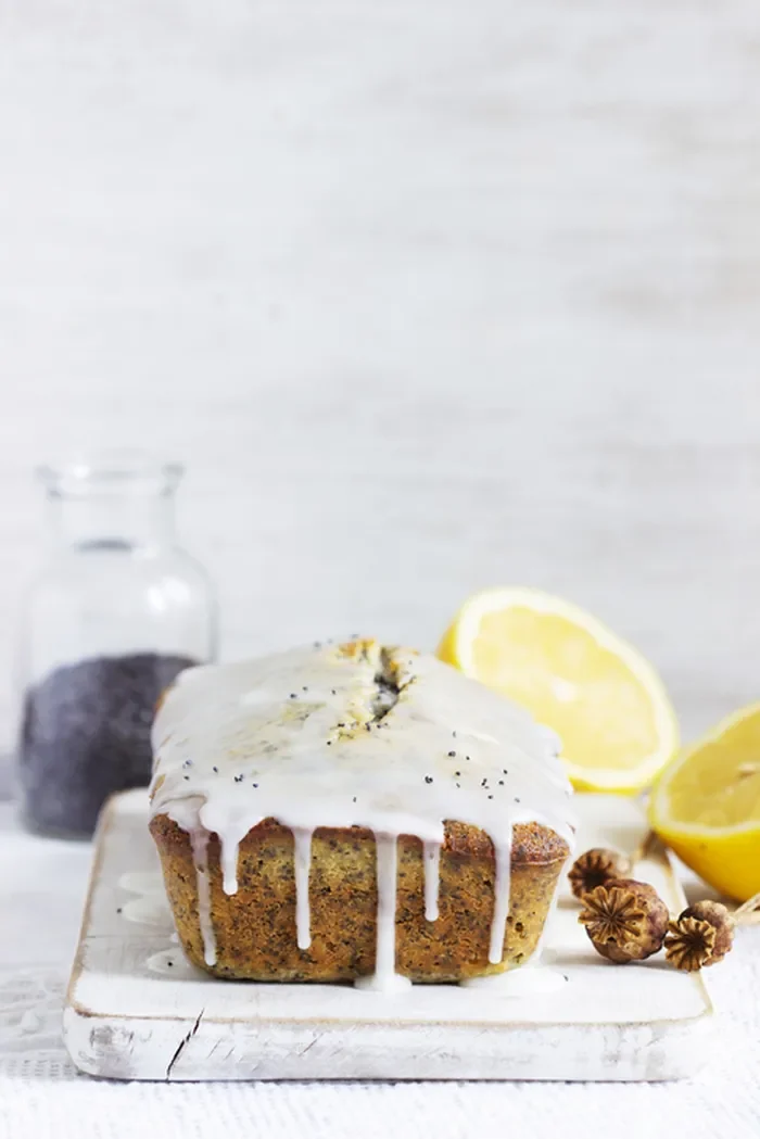Sugar-Free Lemon Poppy Seed Cake